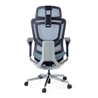 chaise ergonomique bleu valkyr maille accoudoirs reglables 4d double soutien lombaire appui tete 11