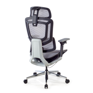 chaise ergonomique gris valkyr maille accoudoirs reglables 4d double soutien lombaire appui tete 11