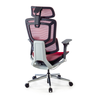 chaise ergonomique rouge valkyr maille accoudoirs reglables 4d double soutien lombaire appui tete 8