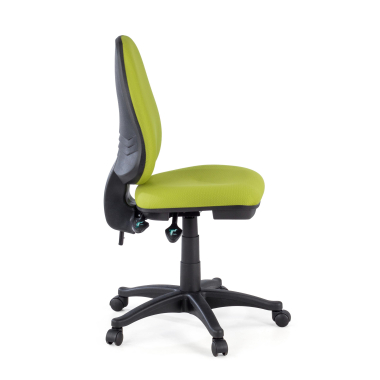 chaise de bureau vert sans bras tissu sans accoudoirs 4