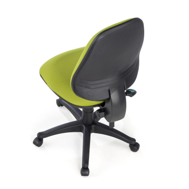 chaise de bureau vert sans bras tissu sans accoudoirs 9