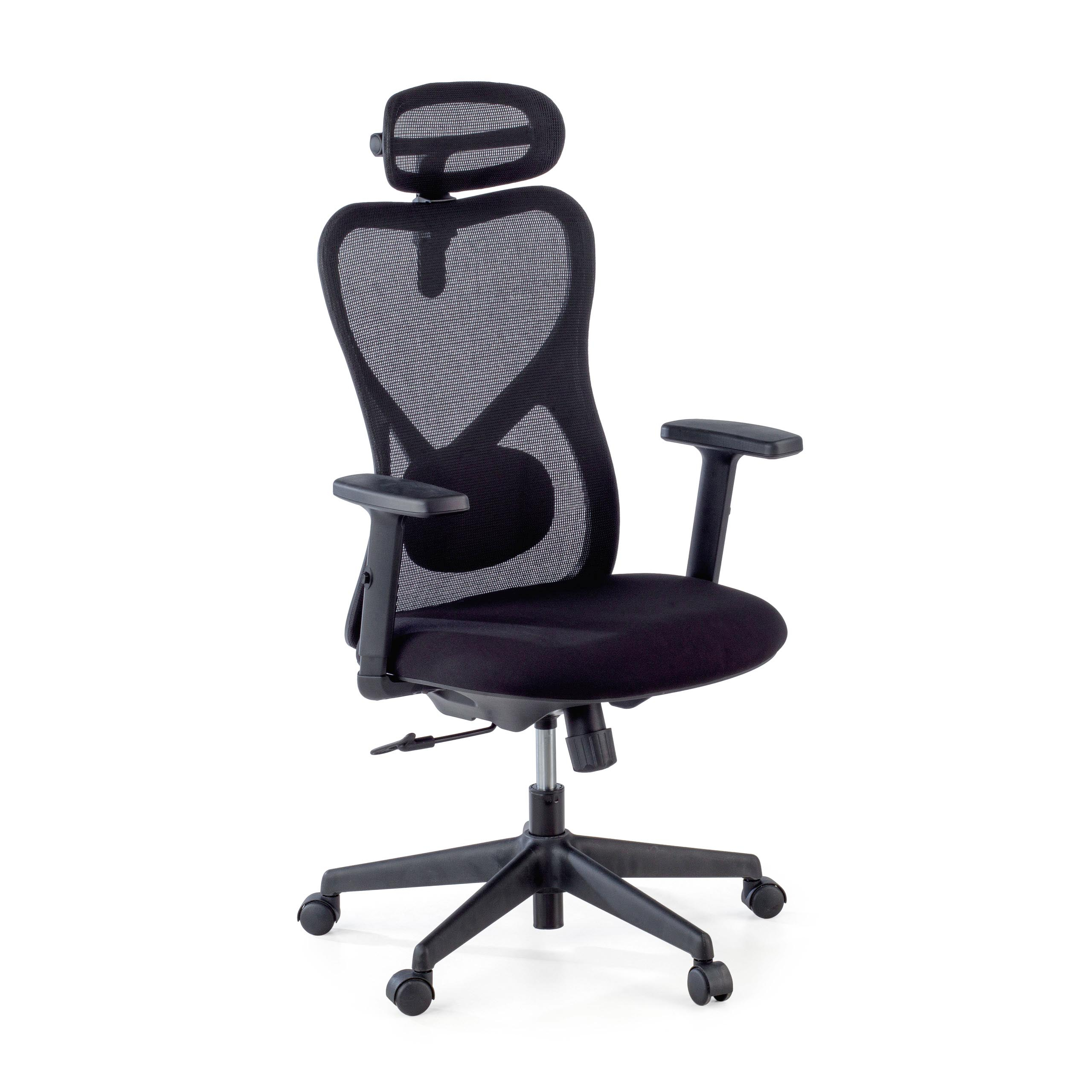 Chaise de Bureau Fusion Black, support lombaire