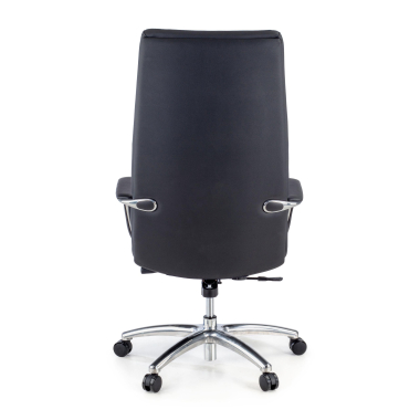 fauteuil de bureau noir goteborg cuir authentique accoudoirs fixes 10