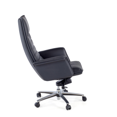 fauteuil de bureau noir essen cuir authentique accoudoirs fixes 7