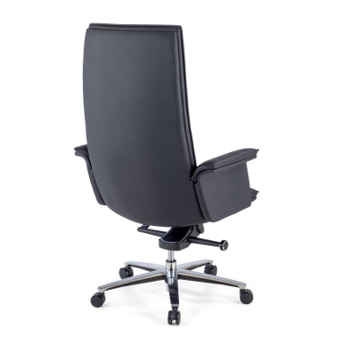 fauteuil de bureau noir essen cuir authentique accoudoirs fixes 8