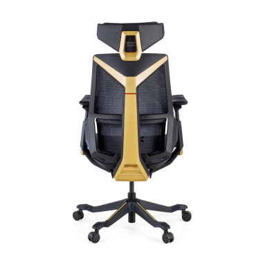 chaise gaming jaune blooddragon maille accoudoirs reglables 6d soutien lombaire appui tete 10
