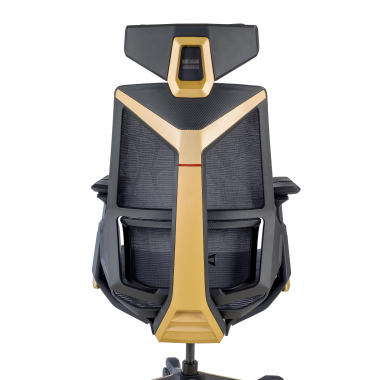 chaise gaming jaune blooddragon maille accoudoirs reglables 6d soutien lombaire appui tete 6