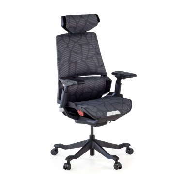 chaise gaming gris blooddragon maille accoudoirs reglables 6d soutien lombaire appui tete 1