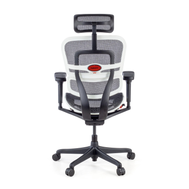 chaise gaming blanc structure noire gaming maille accoudoirs reglables 5d soutien lombaire appui tete 7