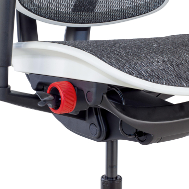 chaise gaming blanc structure noire gaming maille accoudoirs reglables 5d soutien lombaire appui tete 5