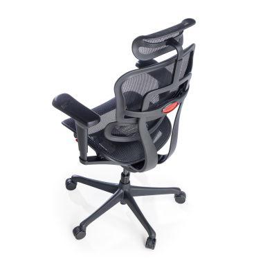 chaise gaming noir structure noire gaming maille accoudoirs reglables 5d soutien lombaire appui tete 10
