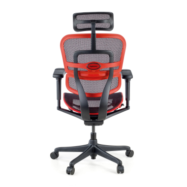 chaise gaming rouge structure noire gaming maille accoudoirs reglables 5d soutien lombaire appui tete 9