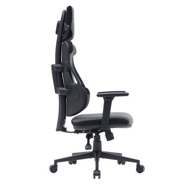 chaise gaming gris phoenix tissu accoudoirs reglables 3d appui tete 5