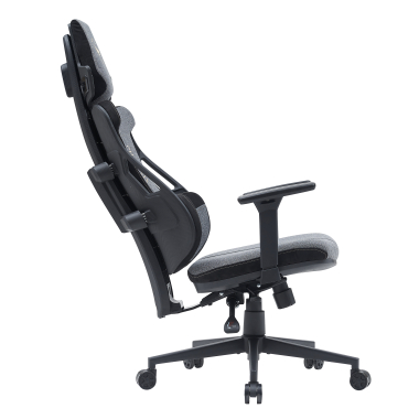 chaise gaming gris phoenix tissu accoudoirs reglables 3d appui tete 4