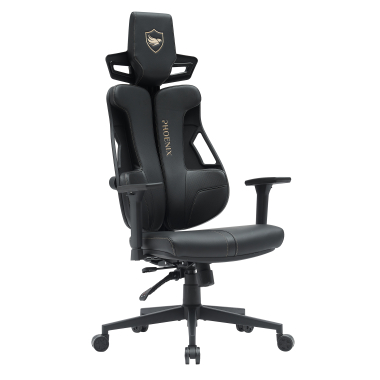 chaise gaming noir phoenix tissu accoudoirs reglables 3d appui tete 1