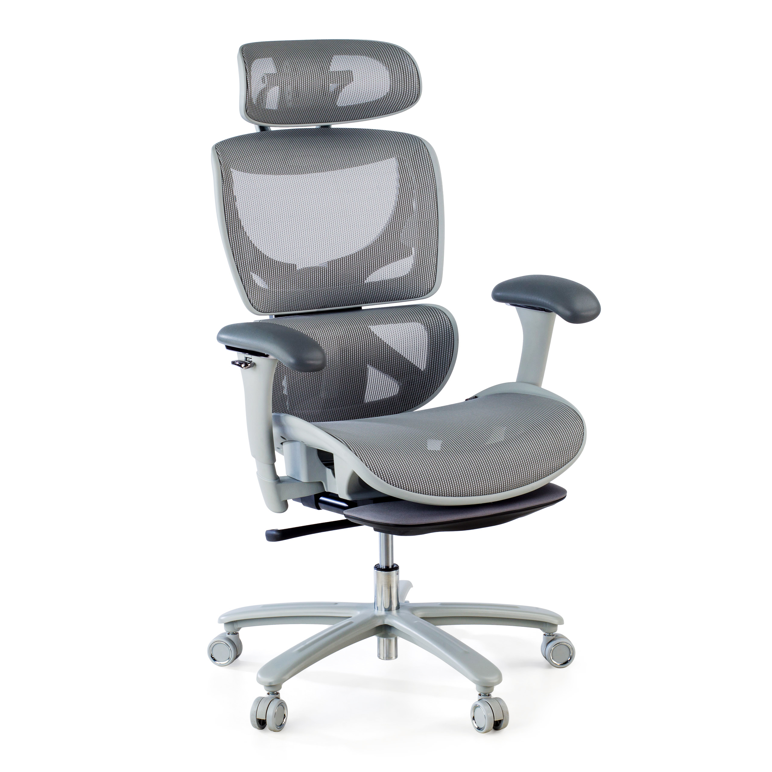 Chaise de Bureau Ergonomique Sakura white, dossier inclinable