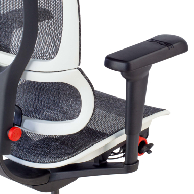 chaise gaming blanc chaise gaming maille accoudoirs reglables 5d soutien lombaire appui tete 4