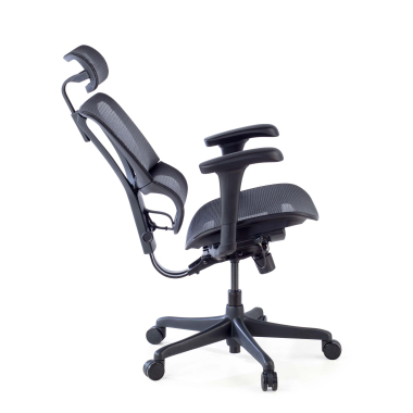chaise ergonomique noir chaise de bureau maille accoudoirs reglables 3d soutien lombaire appui tete 4
