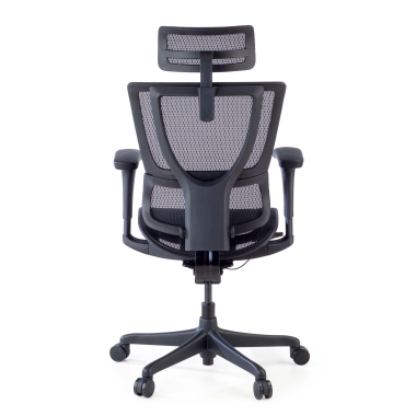 chaise ergonomique noir chaise de bureau maille accoudoirs reglables 3d soutien lombaire appui tete 6