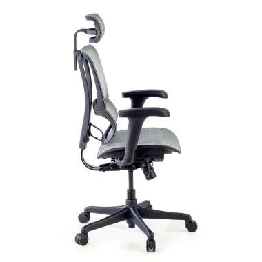 chaise ergonomique gris chaise de bureau maille accoudoirs reglables 3d soutien lombaire appui tete 7
