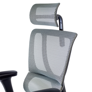 chaise ergonomique gris chaise de bureau maille accoudoirs reglables 3d soutien lombaire appui tete 10