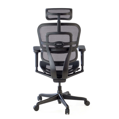 chaise ergonomique noir structure noire maille accoudoirs reglables 4d soutien lombaire appui tete 6