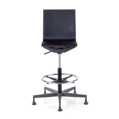 tabouret datelier et de laboratoire noir sans bras plastique sans accoudoirs 3