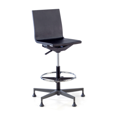 tabouret datelier et de laboratoire noir sans bras plastique sans accoudoirs 1