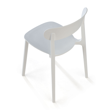 chaise de conference blanc moon plastique sans accoudoirs 9