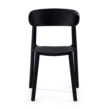 chaise de conference noir moon plastique sans accoudoirs 3