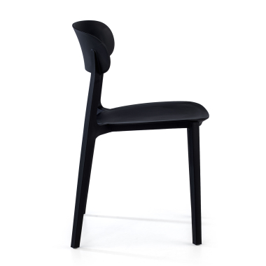 chaise de conference noir moon plastique sans accoudoirs 4