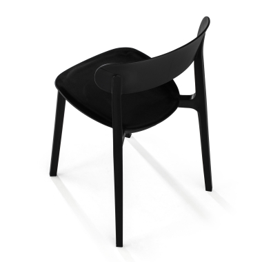 chaise de conference noir moon plastique sans accoudoirs 7