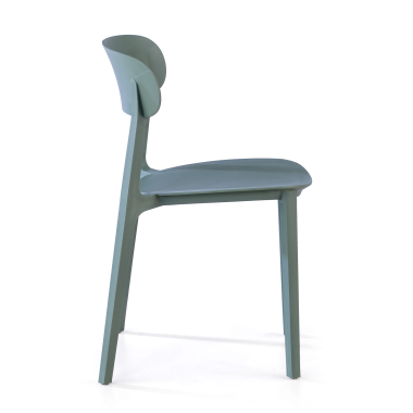 chaise de conference vert moon plastique sans accoudoirs 4