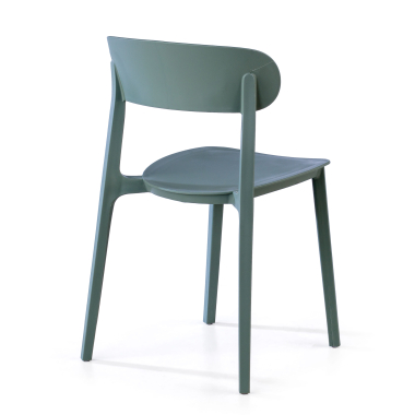 chaise de conference vert moon plastique sans accoudoirs 6