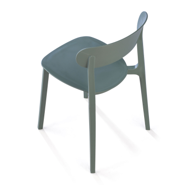 chaise de conference vert moon plastique sans accoudoirs 9