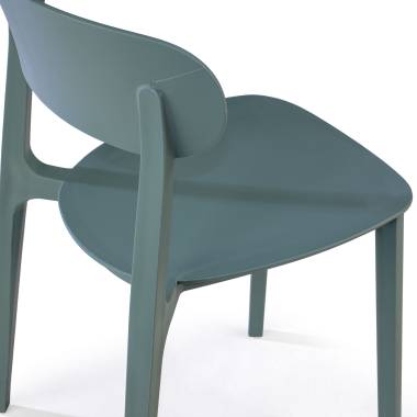 chaise de conference vert moon plastique sans accoudoirs 5