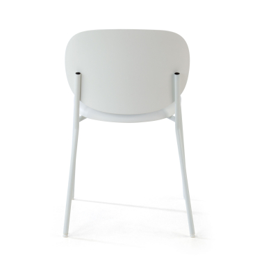 chaise de conference blanc mila plastique sans accoudoirs 7