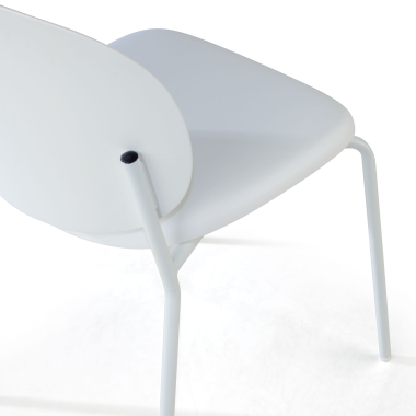 chaise de conference blanc mila plastique sans accoudoirs 4