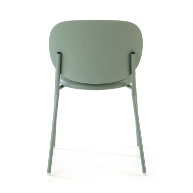 chaise de conference vert mila plastique sans accoudoirs 8