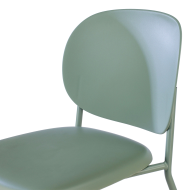 chaise de conference vert mila plastique sans accoudoirs 6