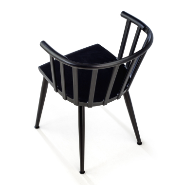 chaise de conference noir ember plastique sans accoudoirs 9