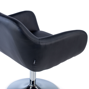 chaise salle d attente noir space simil cuir accoudoirs fixes 5