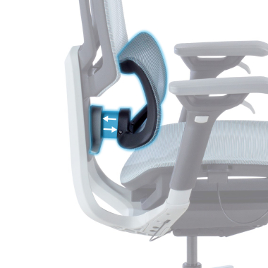 chaise ergonomique bleu valkyr maille accoudoirs reglables 4d double soutien lombaire appui tete 5