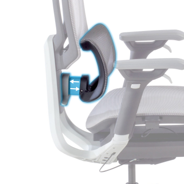 chaise ergonomique gris valkyr maille accoudoirs reglables 4d double soutien lombaire appui tete 5