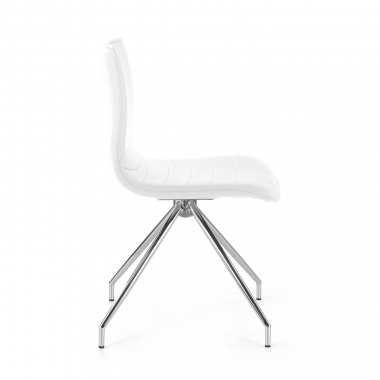 occasion chaise de bureau blanc alisa simil cuir sans accoudoirs 5