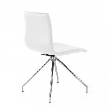 occasion chaise de bureau blanc alisa simil cuir sans accoudoirs 6