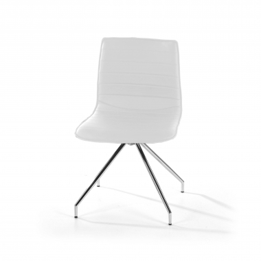 occasion chaise de bureau blanc alisa simil cuir sans accoudoirs 8