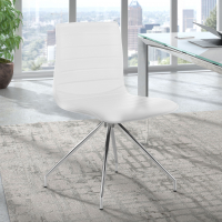 Chaise de réunion Alisa, Pivotante à 360º, en Cuir 210852 - (Outlet)