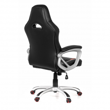 occasion chaise de bureau rouge dakar simil cuir accoudoirs fixes 6