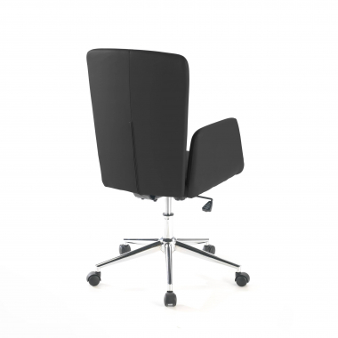 occasion chaise de bureau noir bridget tissu accoudoirs fixes 6